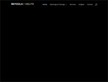 Tablet Screenshot of poolsbydelite.com